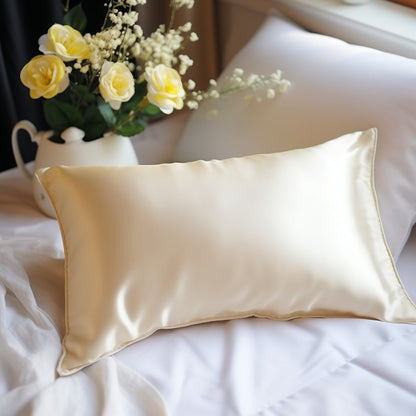 Double-sided 19 M Zipper Silk Pillowcase