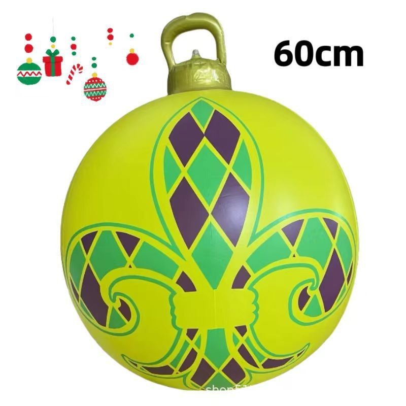 PVC Inflatable 60cm Christmas Ball Ornament Ball Venue Layout Party Atmosphere Ball Courtyard Layout