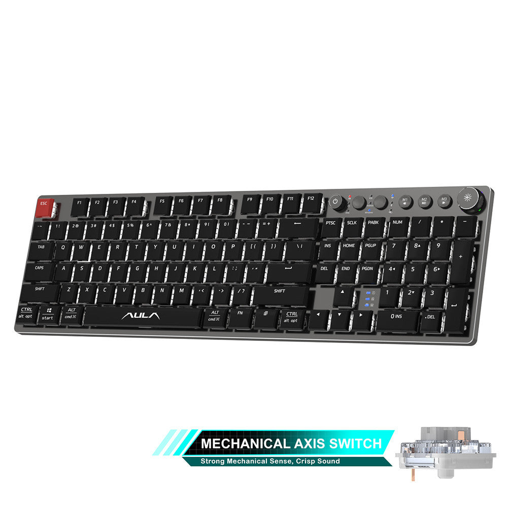 Teclado mecánico inalámbrico fino 104 teclas