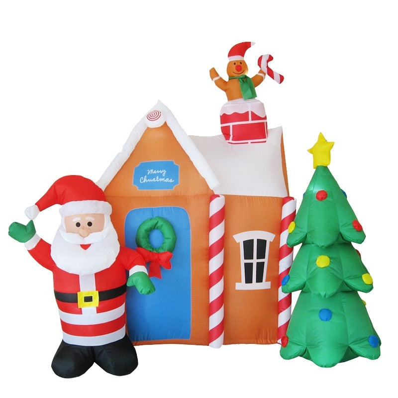 Inflatable Light Santa Claus Christmas Tree Decoration Inflatable Model Layout Props