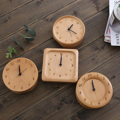 Solid Wood Clock Decoration Living Room Modern Minimalist