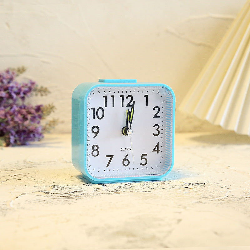 Square Simple Three-dimensional Fashion Home Decoration Night Light Alarm Clock