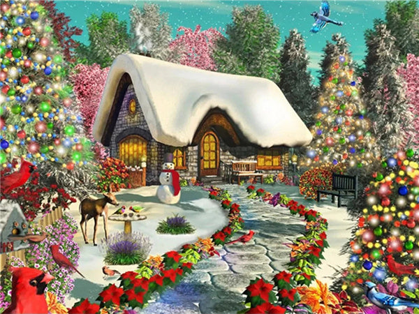 5D Diamond Painting Winter Landscape  Embroidery