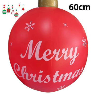 PVC Inflatable 60cm Christmas Ball Ornament Ball Venue Layout Party Atmosphere Ball Courtyard Layout