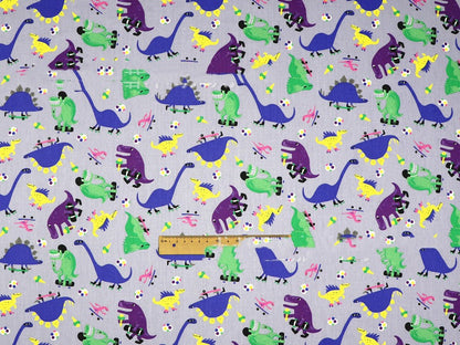 Dinosaur Pattern Cotton Twill Cotton Fabric Pillow Cover Sheet For Children