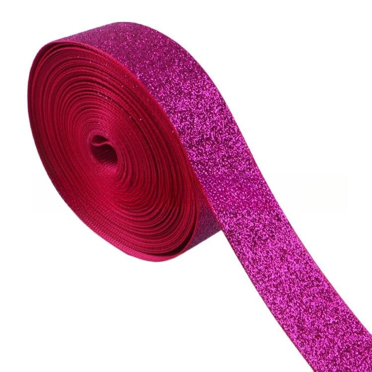 22mm Poudre De Poudre Couleur Unie Bricolage Bande Côtelée Ceinture En Polyester Accessoires De Vêtements