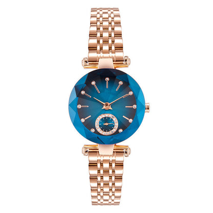 Women's Fashion Cut Two Hands Waterproof Quartz Watch