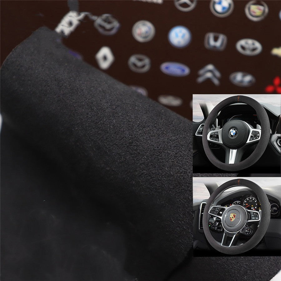 Car Leather Black Grey Leather Interior Modified Double-sided Velvet Microfiber Velvet