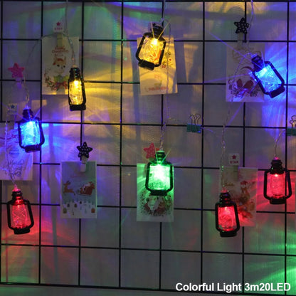 Luces de hadas LED Lámpara de queroseno retro Cadena de luces LED Luz de Navidad Alimentada por batería Decoración para exteriores Patio Fiesta en el hogar