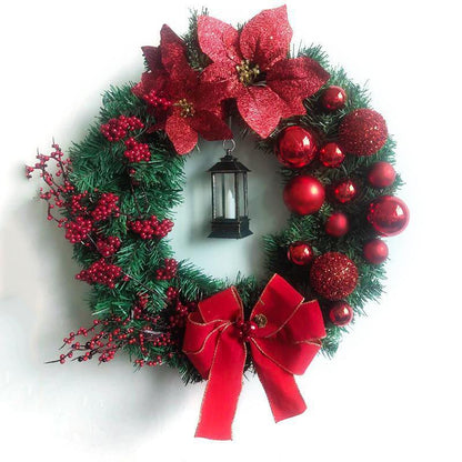 Christmas Tengtian Venue Layout Props Wreath Decorations Door Hanging Garland