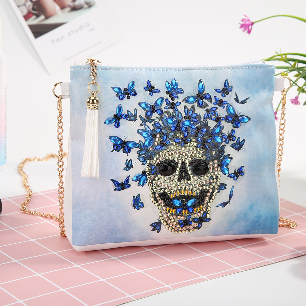 Bolso de mano al aire libre para mujer pintado con diamantes DIY