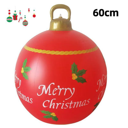 PVC Inflatable 60cm Christmas Ball Ornament Ball Venue Layout Party Atmosphere Ball Courtyard Layout