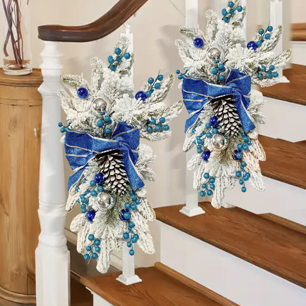 Wall Decoration Holiday Atmosphere Crafts Christmas Upside Down Stairs Hanging Ornaments