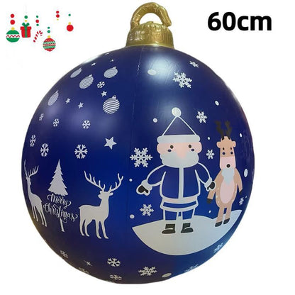 PVC Inflatable 60cm Christmas Ball Ornament Ball Venue Layout Party Atmosphere Ball Courtyard Layout