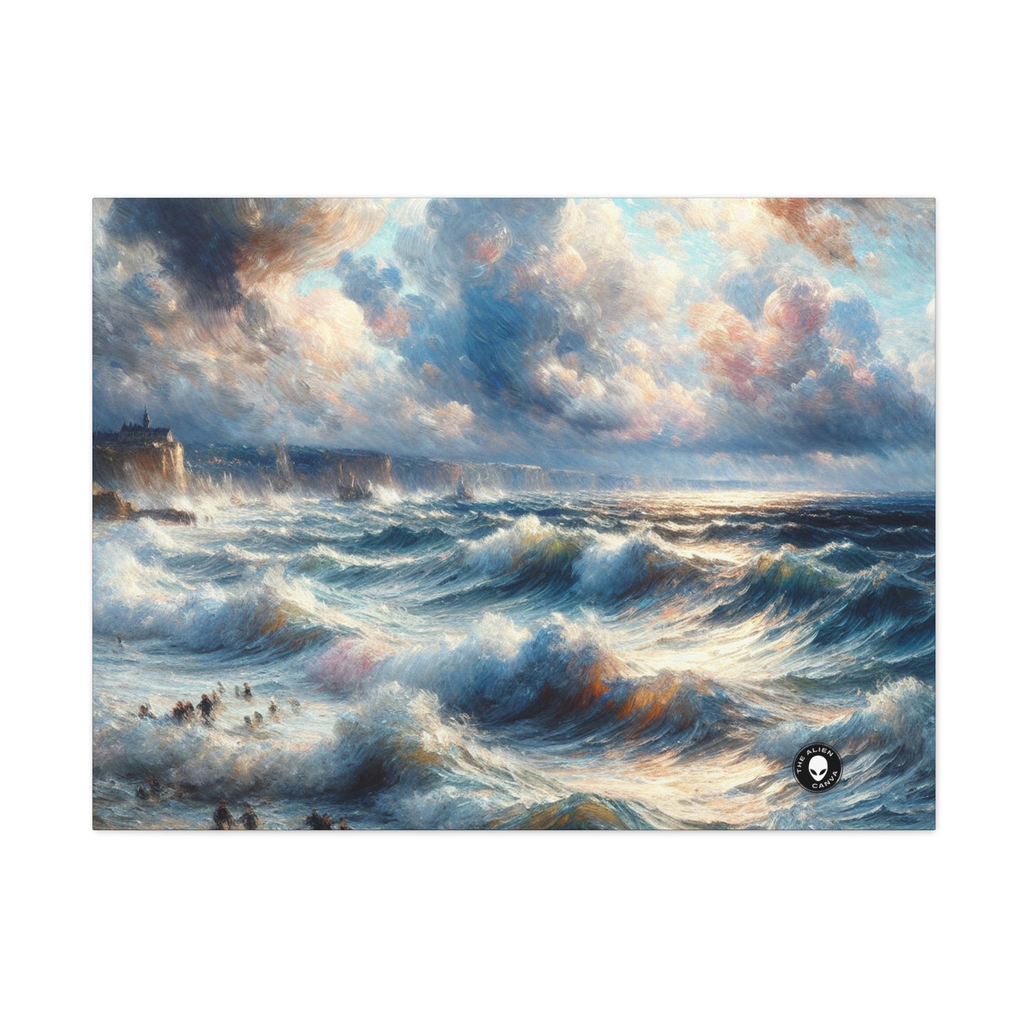 "Storm-Tossed Seas" - The Alien Canva Impressionism