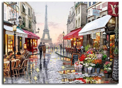 5D DIY Full Square Diamond Mosaic Paris Tower Big Ben Painting Rhinestones Embroidery Cross London Bus Bridge Diamond Embroidery