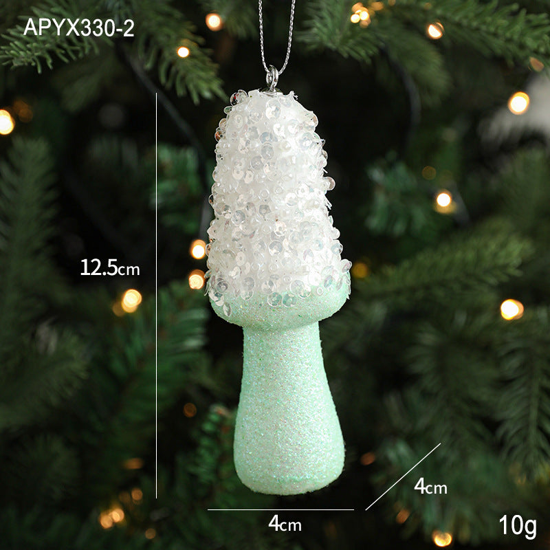 Pendentif créatif en forme de glace pour décoration d'arbre de Noël, petites pièces suspendues