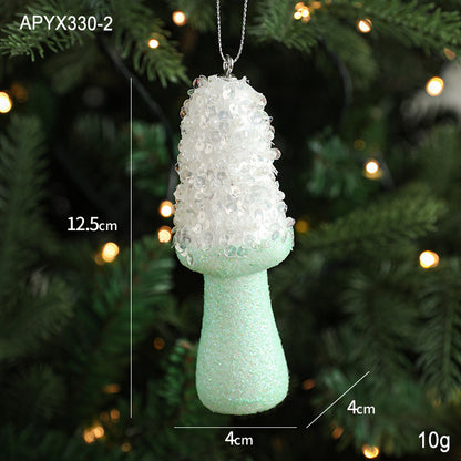 Pendentif créatif en forme de glace pour décoration d'arbre de Noël, petites pièces suspendues