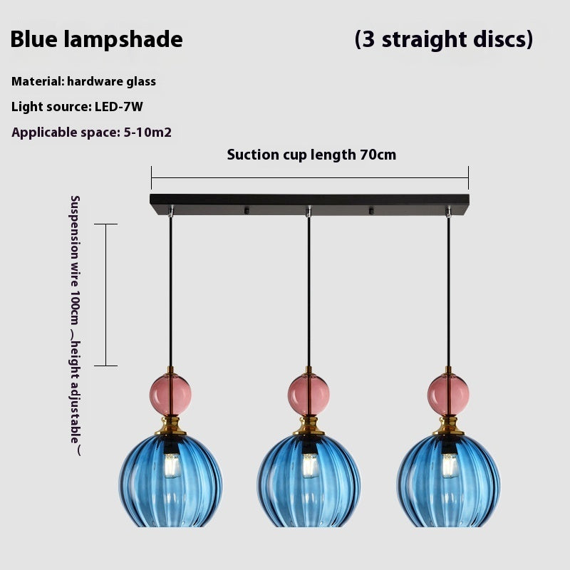 Danish Designer Glass Small Droplight Restaurant