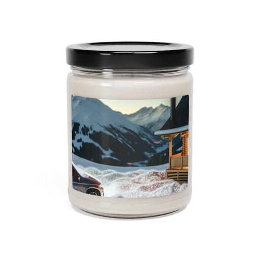 "Winter Hideaway" - La bougie de soja parfumée Alien 9oz Style photoréaliste