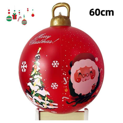 PVC Inflatable 60cm Christmas Ball Ornament Ball Venue Layout Party Atmosphere Ball Courtyard Layout