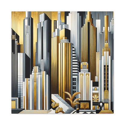 "Artistic Deco Dreamscape" - El Alien Canva Art Deco