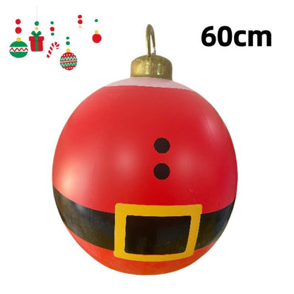 PVC Inflatable 60cm Christmas Ball Ornament Ball Venue Layout Party Atmosphere Ball Courtyard Layout