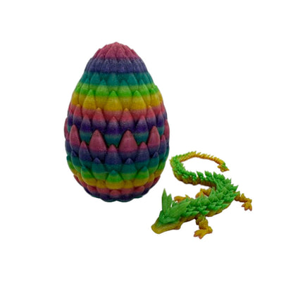 Print Dragon Egg Rainbow Crystal Dragon Joint Decoration Fish Tank Decoration Activity Gift Toys