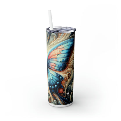 "Butterfly Transformation" - The Alien Maars® Skinny Tumbler with Straw 20oz Symbolism