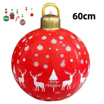 PVC Inflatable 60cm Christmas Ball Ornament Ball Venue Layout Party Atmosphere Ball Courtyard Layout