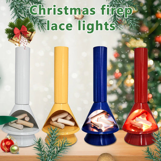 Luminous Style Christmas Lighting Atmosphere Decoration Fireplace Decorations