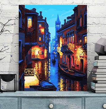 Bricolage peinture numérique décoration de la maison peinture AliExpress Amazon commerce extérieur linge unique [6127 Venise]