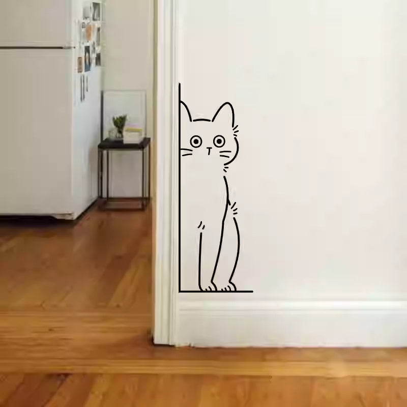 Creative Cartoon Kitten Decorative Wall Stickers