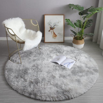 Super Soft Plush Round Rug Mat Fluffy White Carpets For Living Room Home Decor Bedroom Kid Room Decoration Salon Thick Pile Rug