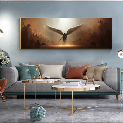 Angel Of Justice Wall Art Poster Canvas Painting