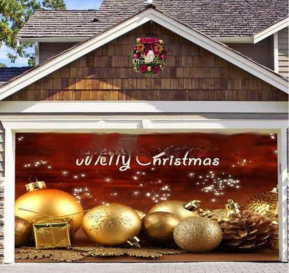 Christmas Background Fabric Garage Door Decoration Holiday Party Banner Amazon Tapestry