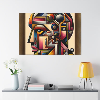 "My Cubist Reflection" - The Alien Canva Cubism