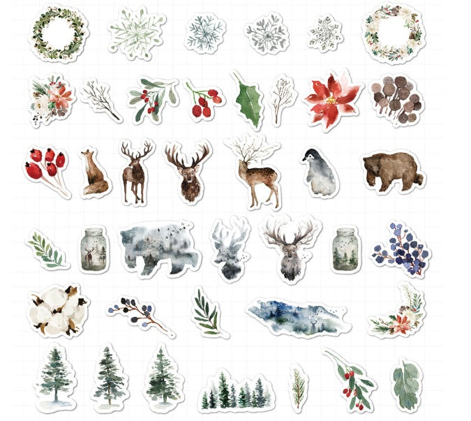 Winter Series Decoration Creative Hand Account StickerIllustration