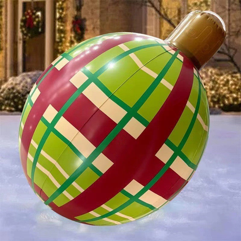 PVC Inflatable 60cm Christmas Ball Ornament Ball Venue Layout Party Atmosphere Ball Courtyard Layout