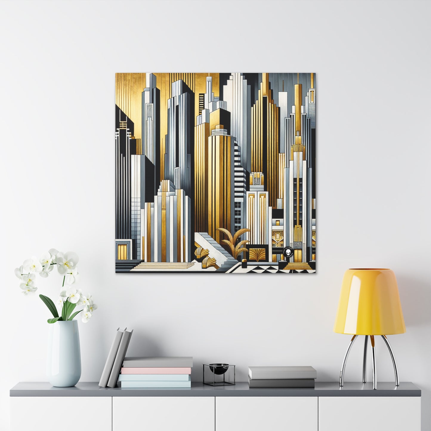 "Artistic Deco Dreamscape" - The Alien Canva Art Deco