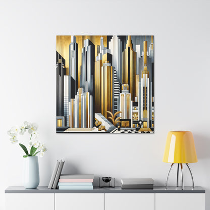 "Artistic Deco Dreamscape" - L'Alien Canva Art Déco