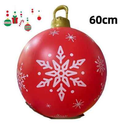 PVC Inflatable 60cm Christmas Ball Ornament Ball Venue Layout Party Atmosphere Ball Courtyard Layout