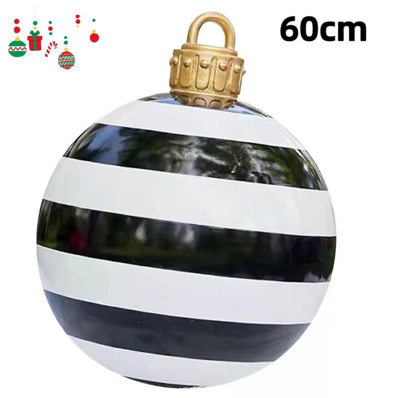 PVC Inflatable 60cm Christmas Ball Ornament Ball Venue Layout Party Atmosphere Ball Courtyard Layout