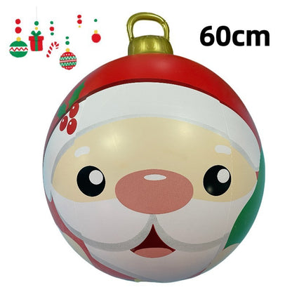 PVC Inflatable 60cm Christmas Ball Ornament Ball Venue Layout Party Atmosphere Ball Courtyard Layout