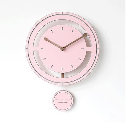 Horloge murale de luxe suspendue avec lumière d'ambiance artistique Simple, décoration de maison