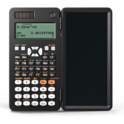 Calculatrices scientifiques pliables 2 en 1, tablette d'écriture manuscrite, fonction d'apprentissage, calculatrice scientifique de bureau pliable