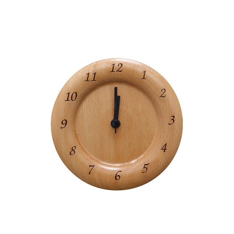 Solid Wood Clock Decoration Living Room Modern Minimalist