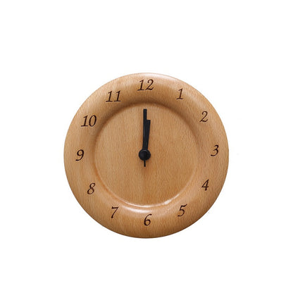 Solid Wood Clock Decoration Living Room Modern Minimalist