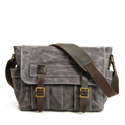 Bolso de hombro retro para hombre, bolso mensajero para ordenador de moda europea y americana