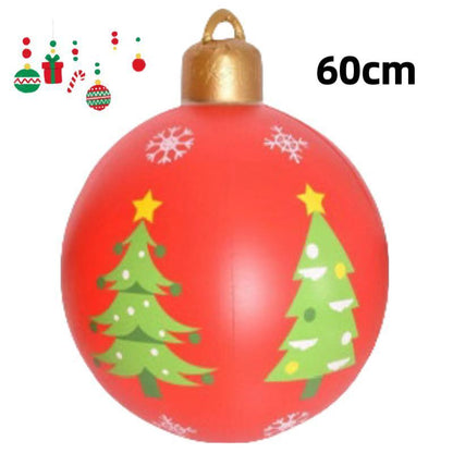 PVC Inflatable 60cm Christmas Ball Ornament Ball Venue Layout Party Atmosphere Ball Courtyard Layout